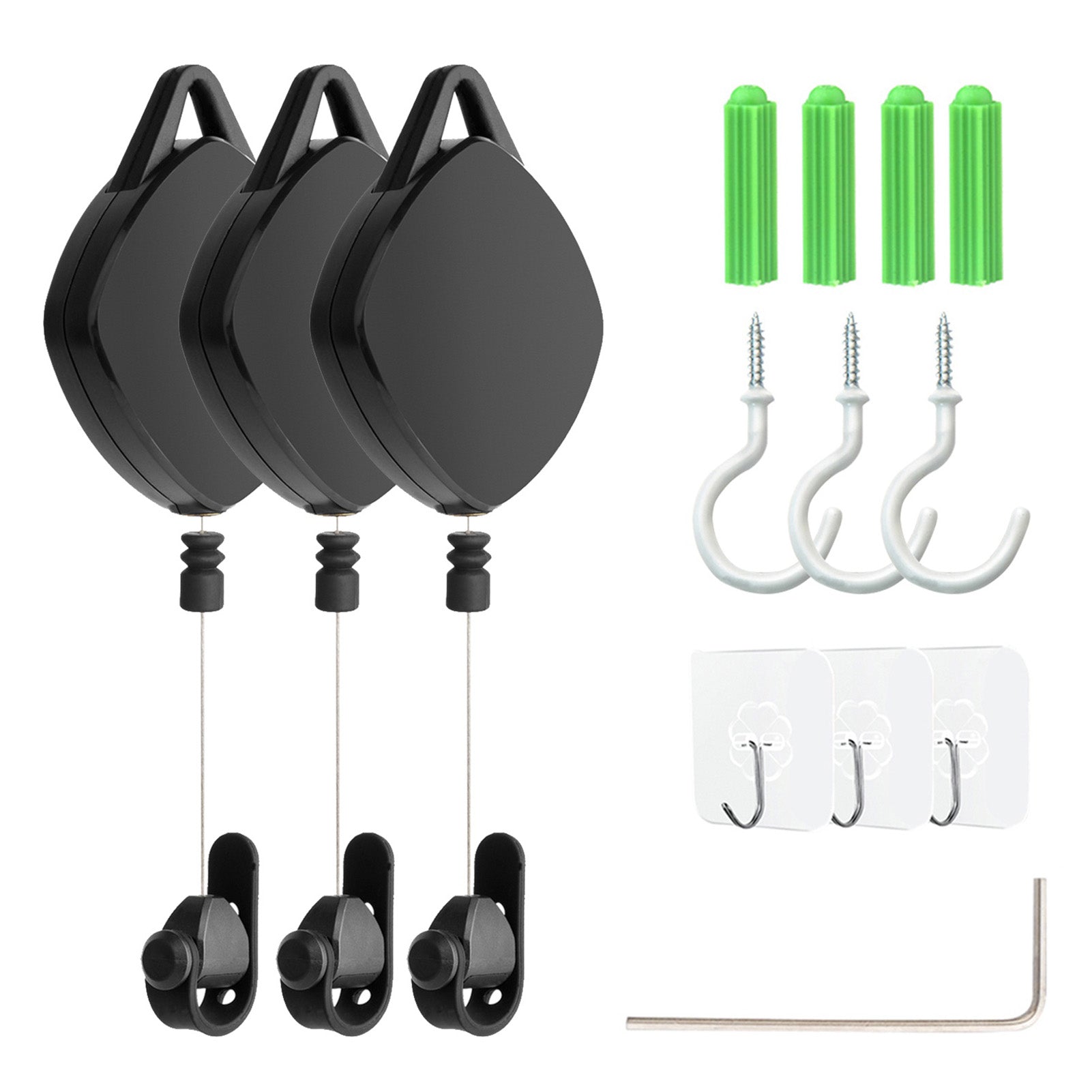 MFTDE 3Pcs for HTC Vive Pro Oculus Rift Oculus Quest Link Oculus Quest 2 Retractable Ceiling Pulley VR Cable Management System MFTDE 3Pcs for HTC Vive Pro Oculus Rift Oculus Quest Link Oculus Quest 2 Retractable Ceiling Pulley VR Cable Management System